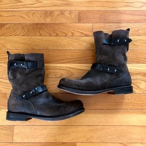 Rag & Bone Moto II boots, brown leather 38–sz 8